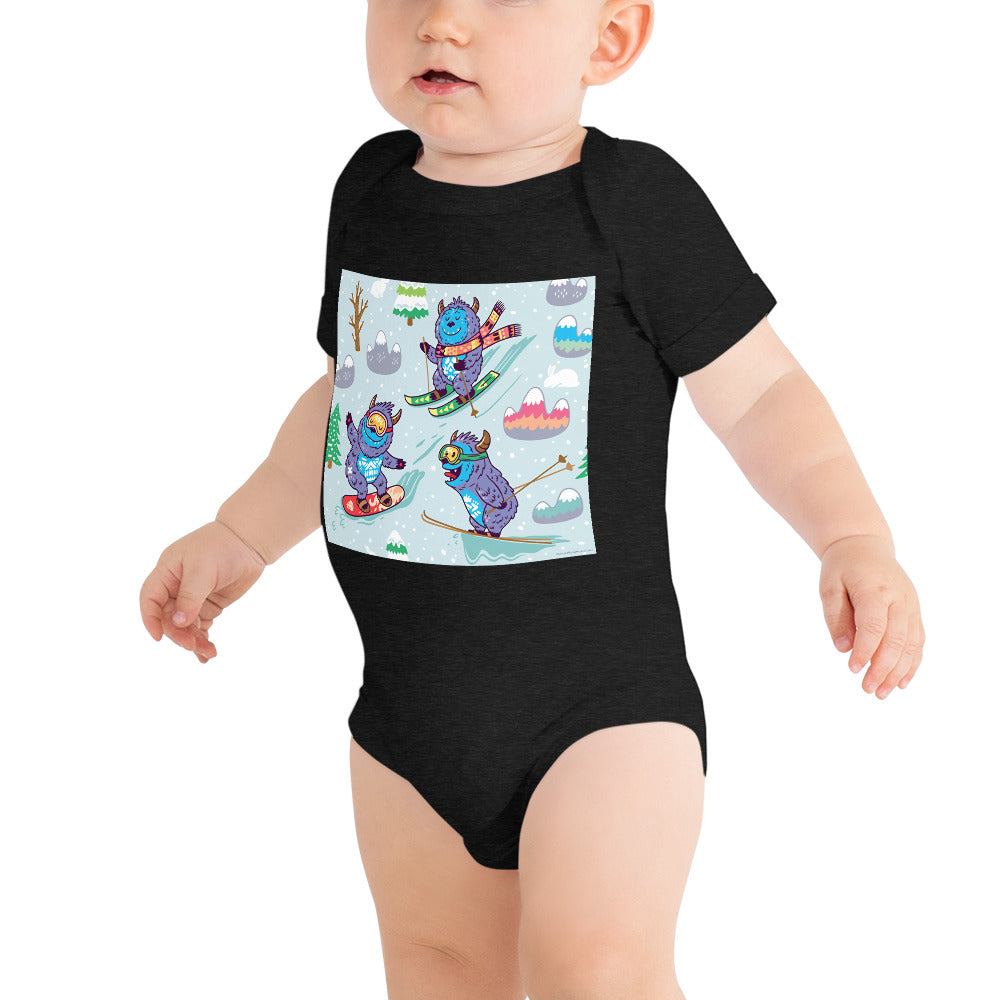 Soft Premium Baby Bodysuit - Yeti Winter Madness
