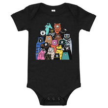 Load image into Gallery viewer, Premium Soft Baby Bodysuit - A Band of Bears
