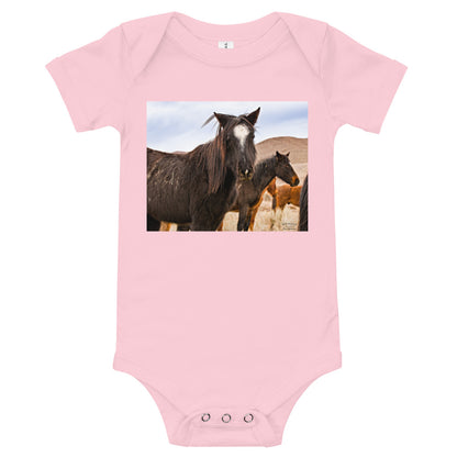 Light Soft Baby Bodysuit - Wild Mustangs