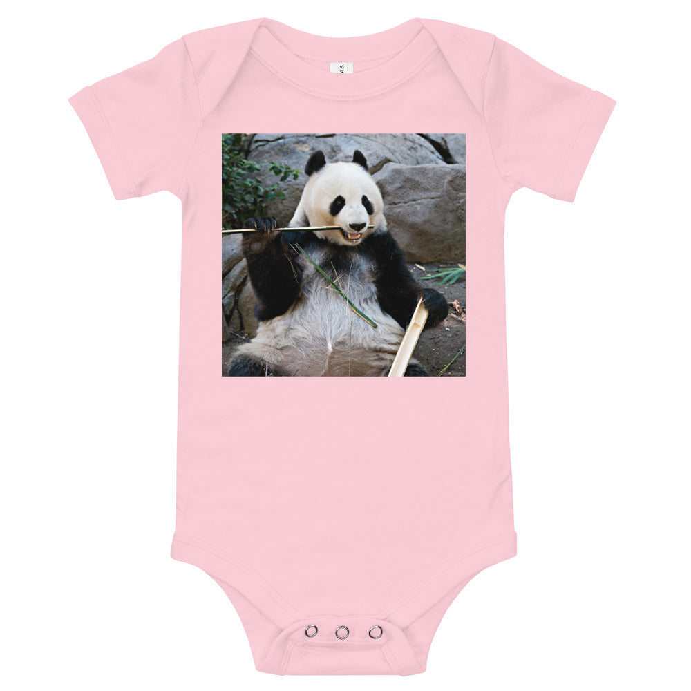 Light Soft Baby Bodysuit - Bamboo Panda