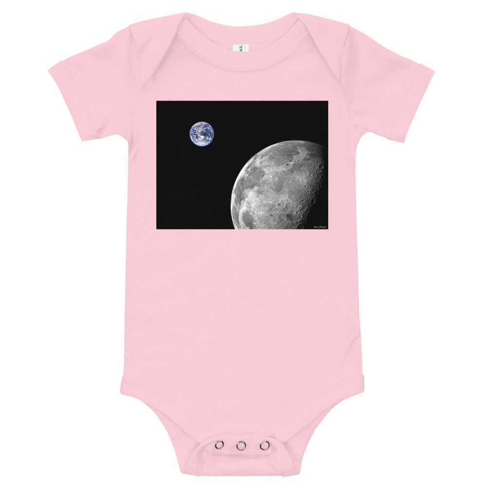 Light Soft Baby Bodysuit - NASA Photo: Earth & Moon