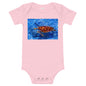 Light Soft Baby Bodysuit - Loggerhead Sea Turtle In Blue Water