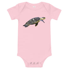 Load image into Gallery viewer, Light Soft Baby Bodysuit - Flatback Sea Turtle
