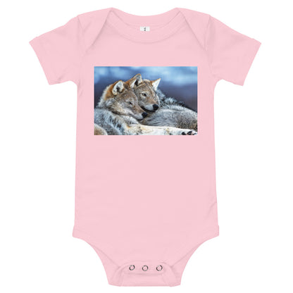 Light Soft Baby Bodysuit - Wolves Chill'n