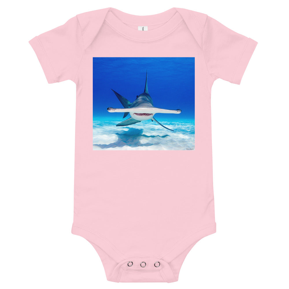 Light Soft Baby Bodysuit - Hammerhead Dead Ahead