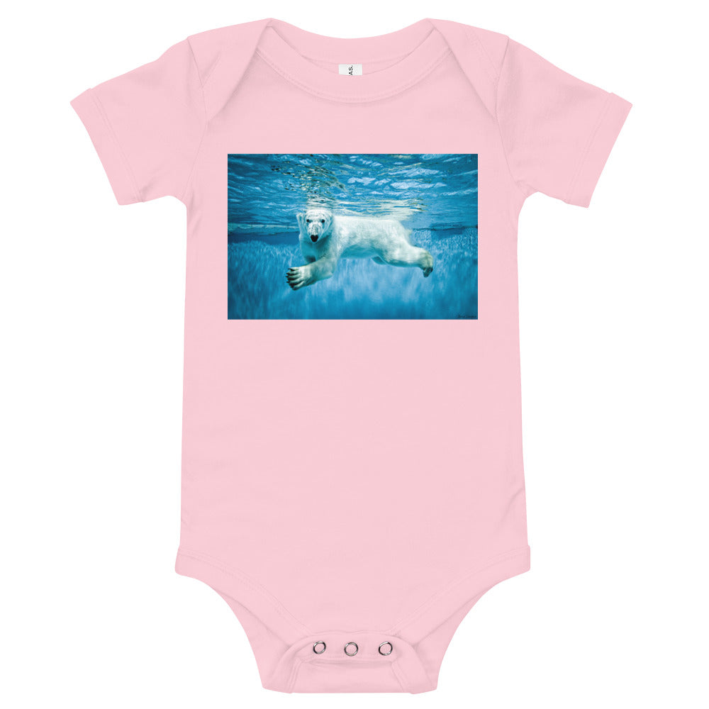Light Soft Baby Bodysuit - Polar Paddle