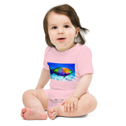 Light Soft Baby Bodysuit - Parrot Fish