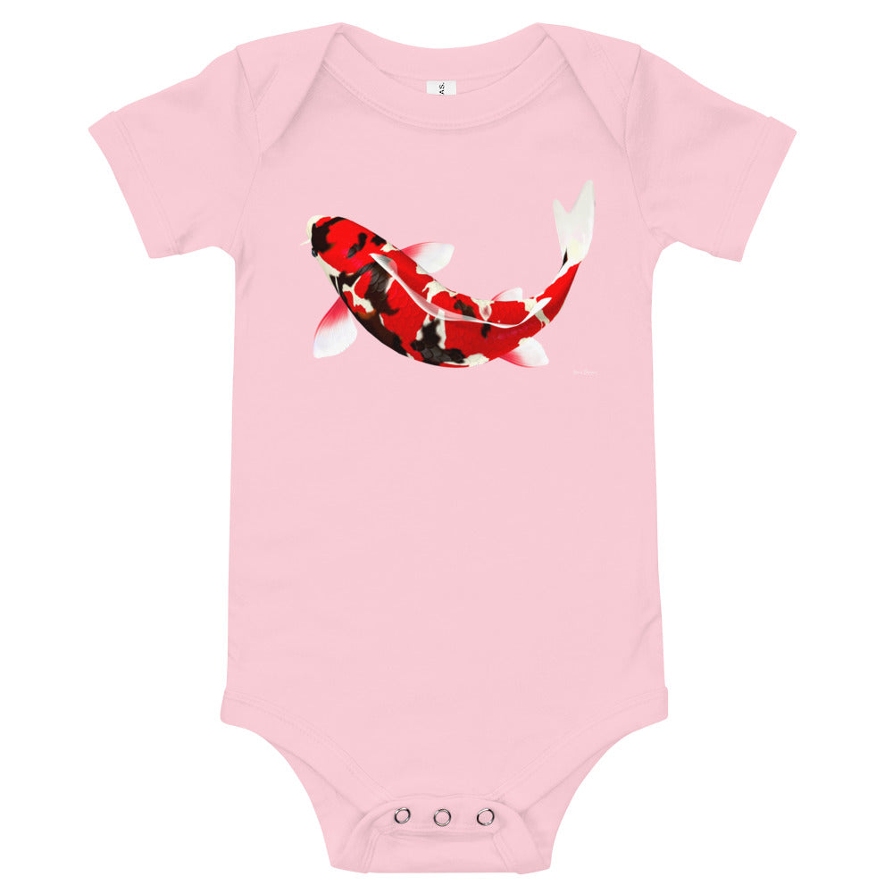 Light Soft Baby Bodysuit - Koi