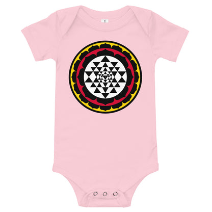 Light Soft Baby Bodysuit - Yantra Circles