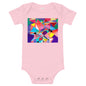 Light Soft Baby Bodysuit - Abstract Triangles