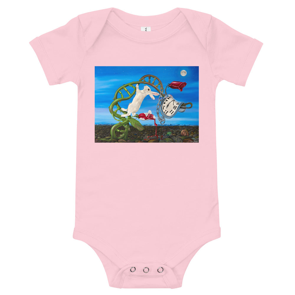 Light Soft Baby Bodysuit - Dali Rabbit