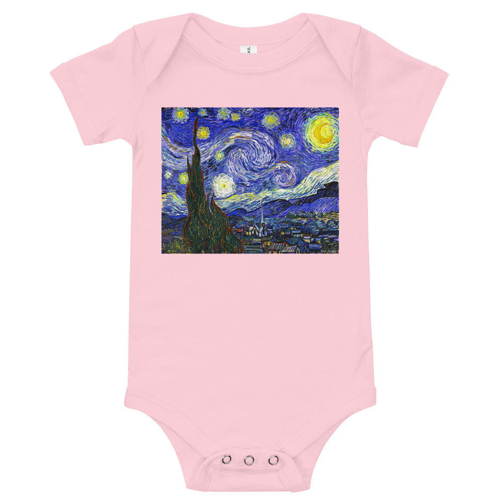 Light Soft Baby Bodysuit - van Gogh: Starry Night