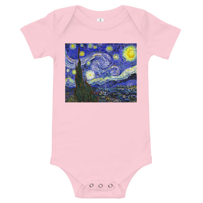 Light Soft Baby Bodysuit - van Gogh: Starry Night