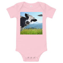 Load image into Gallery viewer, Light Soft Baby Bodysuit - Holy Cow &amp; UFO
