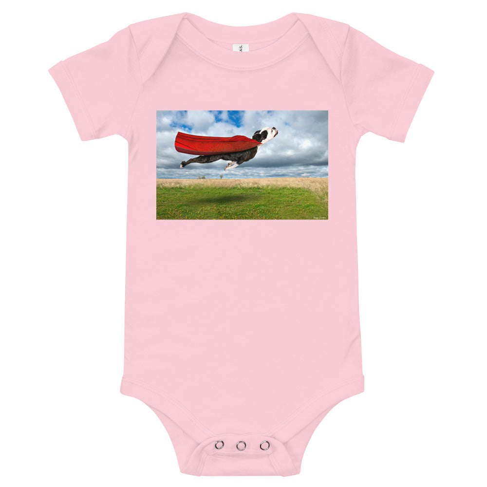 Light Soft Baby Bodysuit - Super Dog