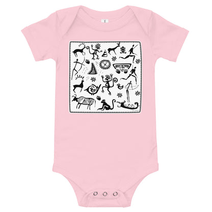 Light Soft Baby Bodysuit - Petroglyphs