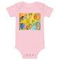 Light Soft Baby Bodysuit - Funny Faces