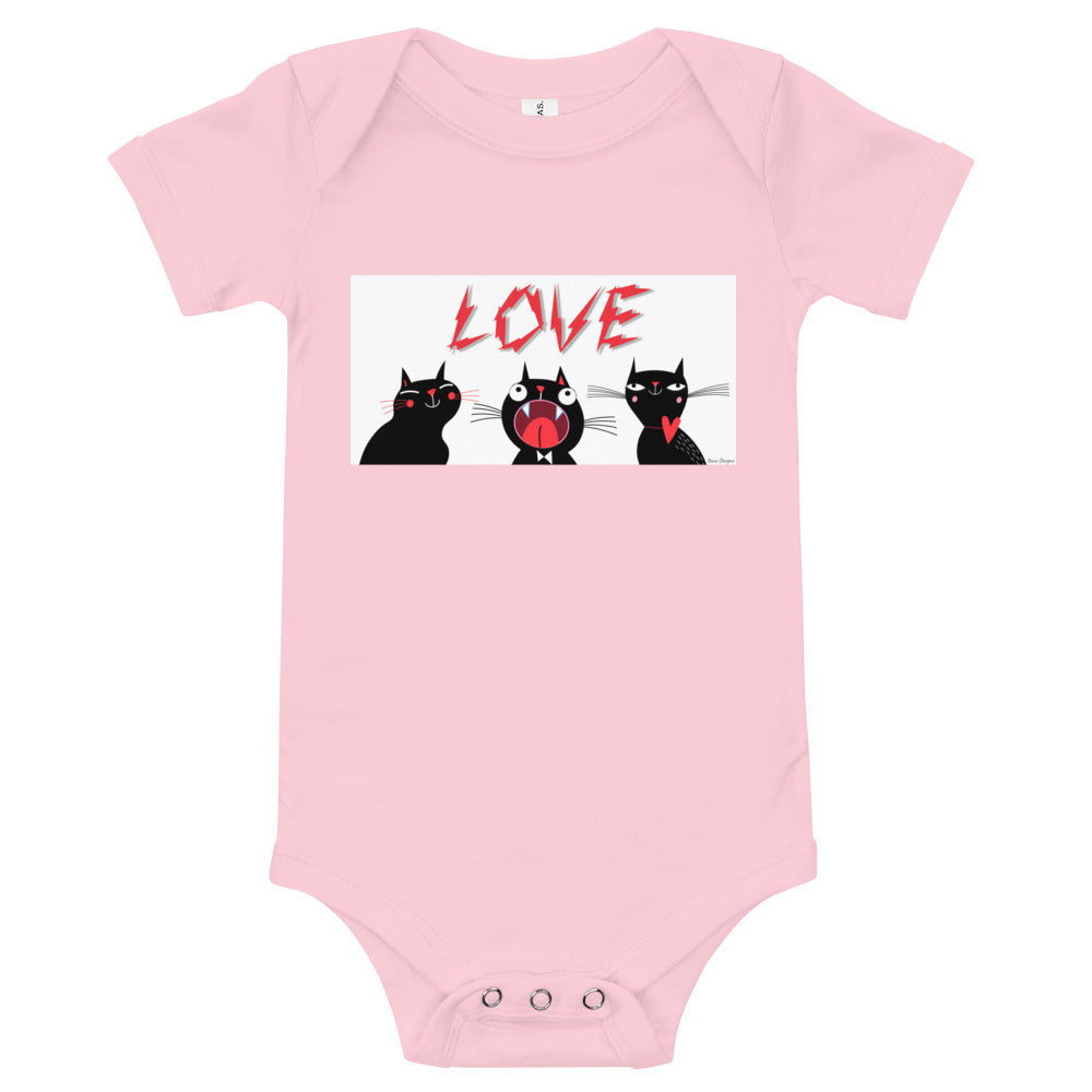 Light Soft Baby Bodysuit - Electric Love