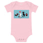 Light Soft Baby Bodysuit - 4 Cats in Love