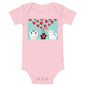 Light Soft Baby Bodysuit - Love Cats