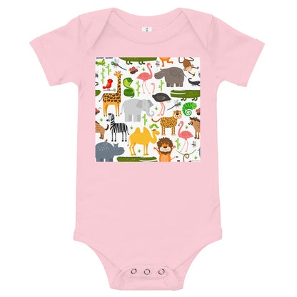 Light Soft Baby Bodysuit - You Animals!