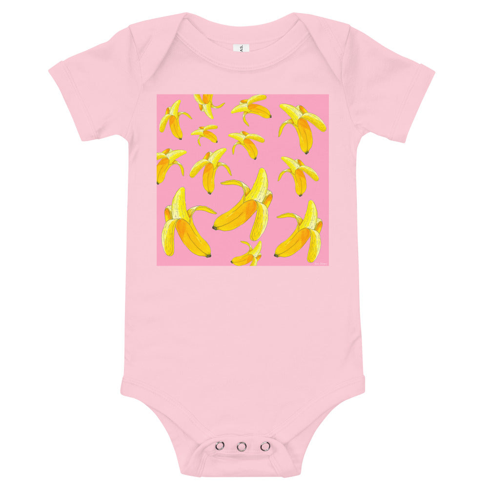 Light Soft Baby Bodysuit - Bananas