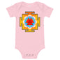 Light Soft Baby Bodysuit - Red & Yellow Yantra