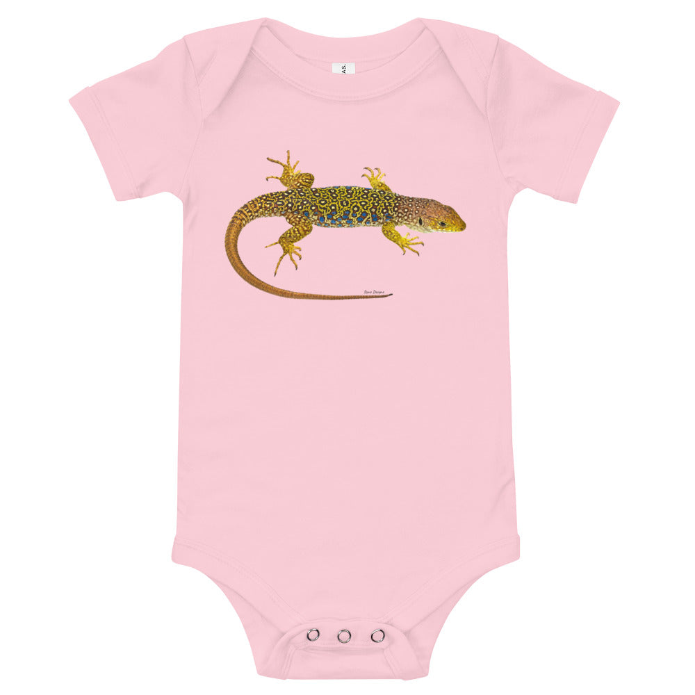 Light Soft Baby Bodysuit - Lizard