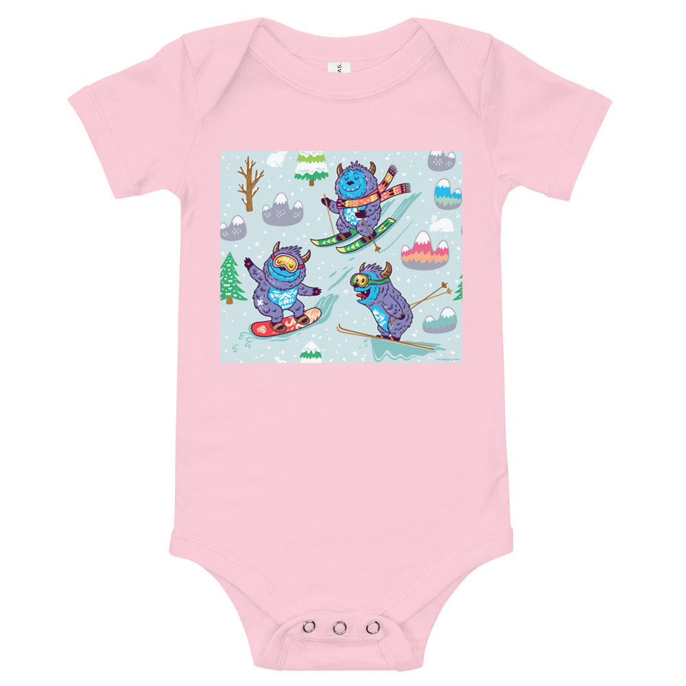 Soft Premium Baby Bodysuit - Yeti Winter Madness