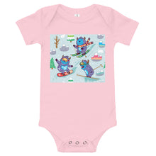 Load image into Gallery viewer, Soft Premium Baby Bodysuit - Yeti Winter Madness
