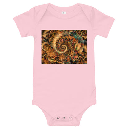 Soft Premium Baby Bodysuit - Spiraling Spiral Fractals