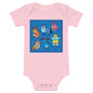 Premium Soft Baby Bodysuit - Blue Moose & Friends