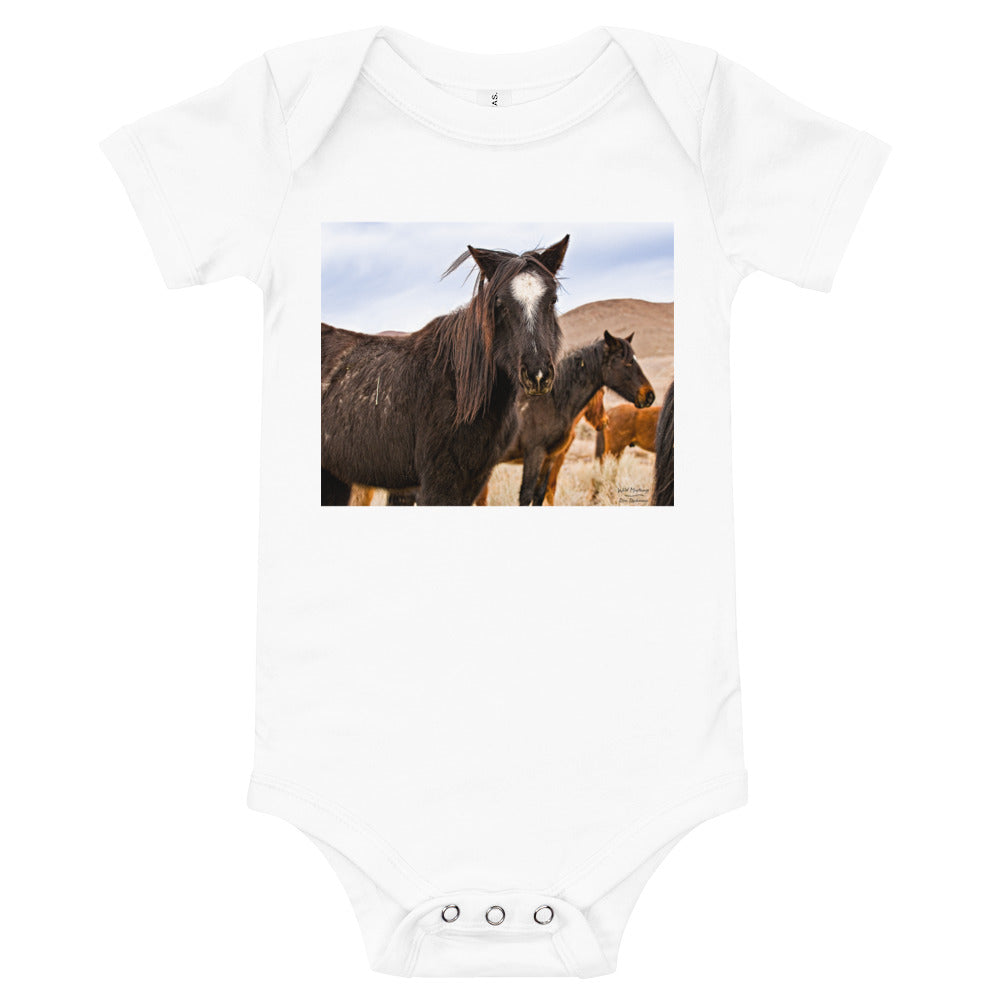 Light Soft Baby Bodysuit - Wild Mustangs