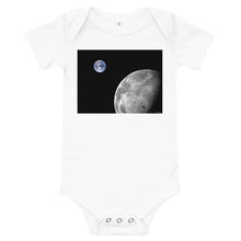 Load image into Gallery viewer, Light Soft Baby Bodysuit - NASA Photo: Earth &amp; Moon
