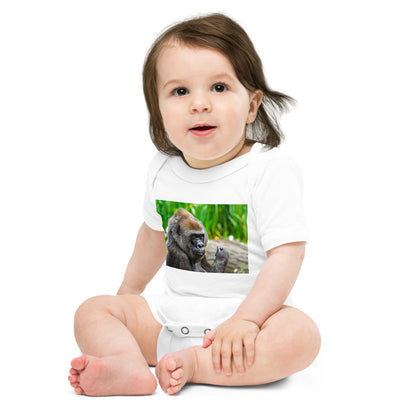 Light Soft Baby Bodysuit - Young Gorilla