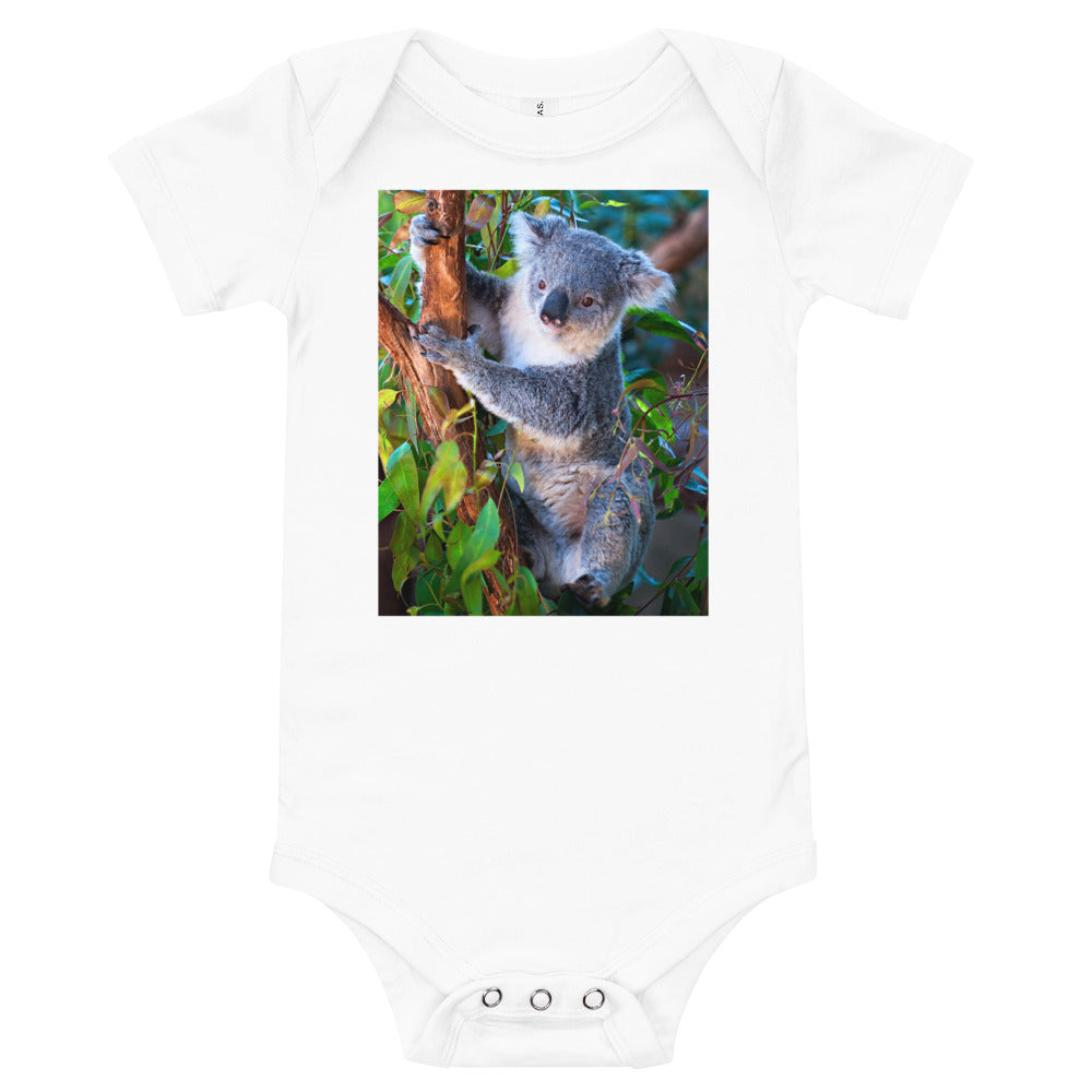 Light Soft Baby Bodysuit - Koala in a Tree