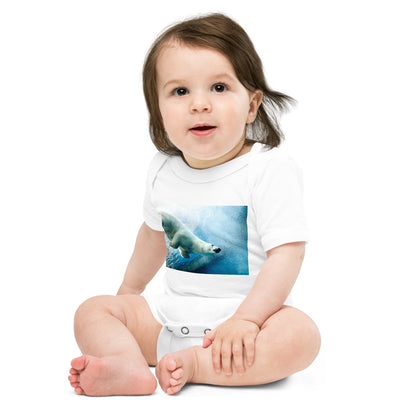 Light Soft Baby Bodysuit - Polar Dip