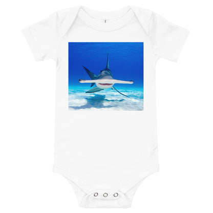 Light Soft Baby Bodysuit - Hammerhead Dead Ahead