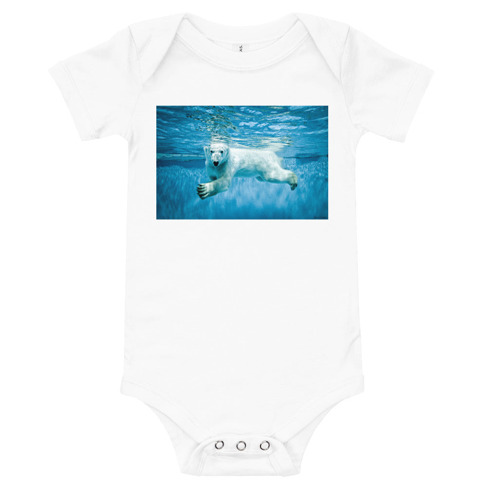 Light Soft Baby Bodysuit - Polar Paddle