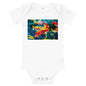 Light Soft Baby Bodysuit - Koi Pond