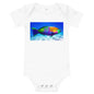 Light Soft Baby Bodysuit - Parrot Fish