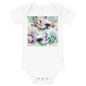 Light Soft Baby Bodysuit - Painted Fish