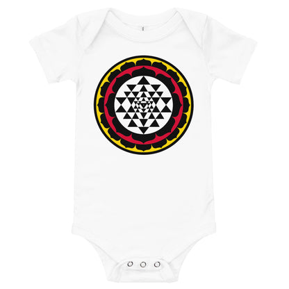 Light Soft Baby Bodysuit - Yantra Circles