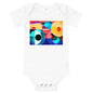Light Soft Baby Bodysuit - Abstract Red Eye