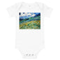 Light Soft Baby Bodysuit - van Gogh: Mountainous Fields Behind St. Paul's Hospital