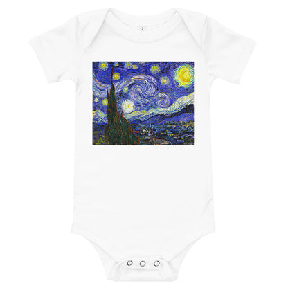 Light Soft Baby Bodysuit - van Gogh: Starry Night