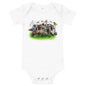 Light Soft Baby Bodysuit - A Bunch of Wild Animals