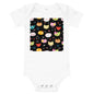 Light Soft Baby Bodysuit - Cat Faces