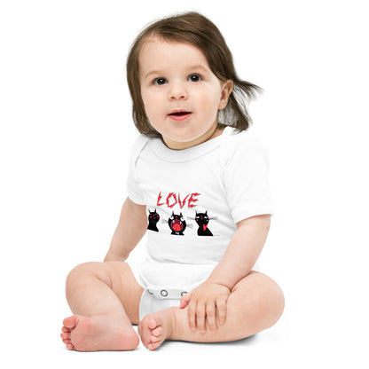 Light Soft Baby Bodysuit - Electric Love