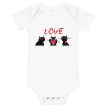 Load image into Gallery viewer, Light Soft Baby Bodysuit - Electric Love
